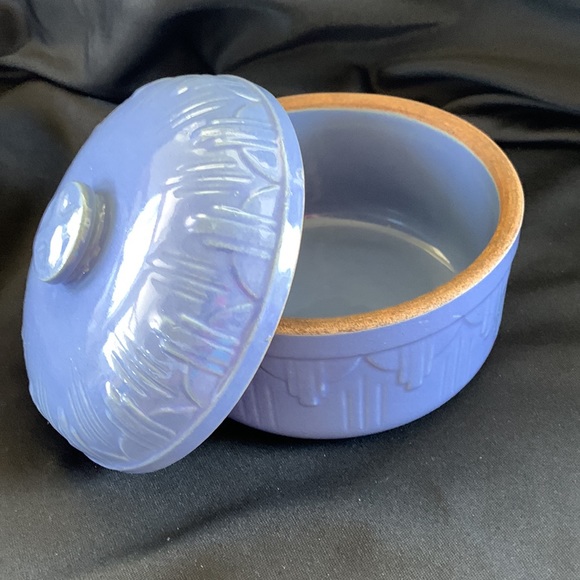 Blue Stoneware Casserole Dish - Picture 2 of 11